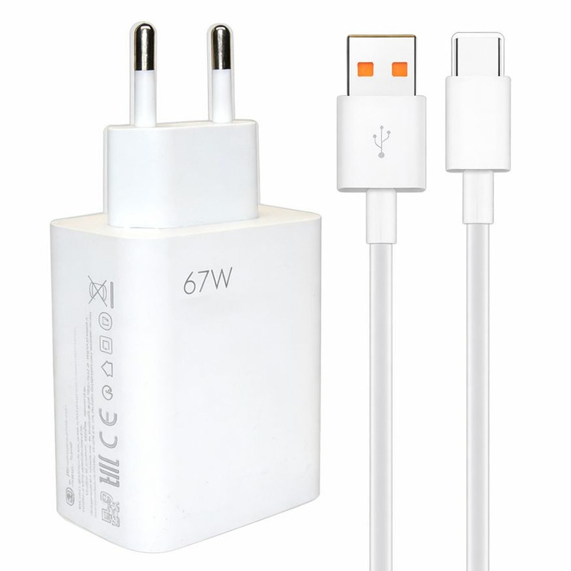 شارژر دیواری 67 وات مدل MDY-12-UAE به همراه کابل USB-C