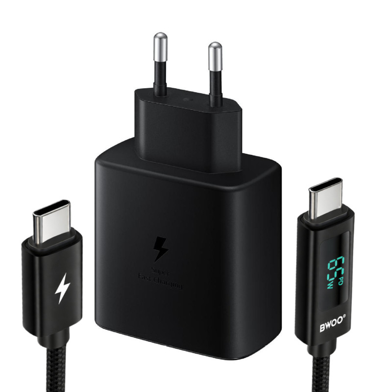 شارژر دیواری 45 وات بوو مدل S25 Ultra  به همراه کابل USB-C