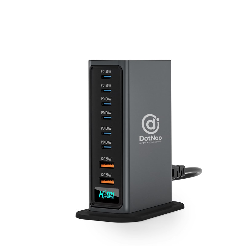 شارژر رومیزی 720 وات 8 پورت دات نو مدل Ncc-777