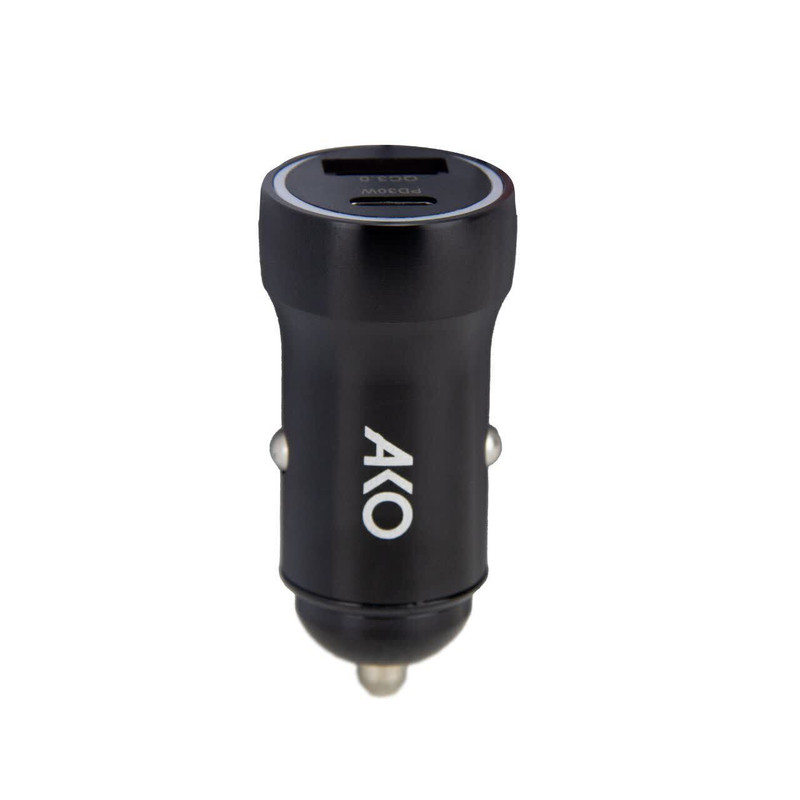 شارژر فندکی 30 وات دو پورت آکو مدل AC-C9