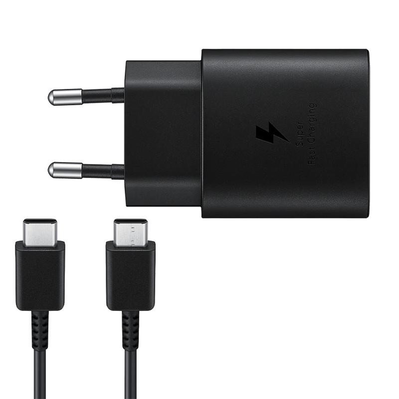 شارژر دیواری 25 وات اس ال وای مدل Galaxy A55 Super Fast به همراه کابل تبدیل USB-C