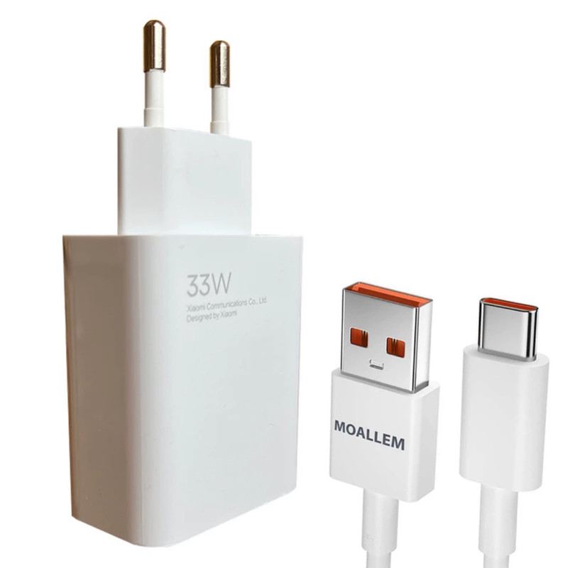 شارژر دیواری 33 وات مدل poco x3 به همراه کابل تبدیل USB_C