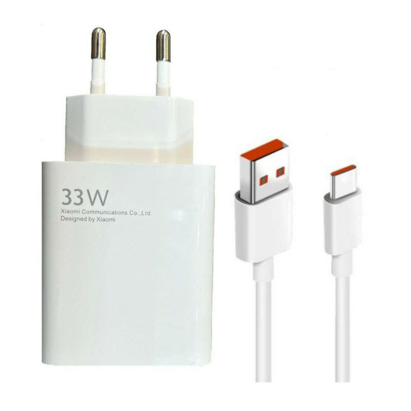 شارژر دیواری  مدل Redmi note 10 به همراه کابل تبدیل USB-C