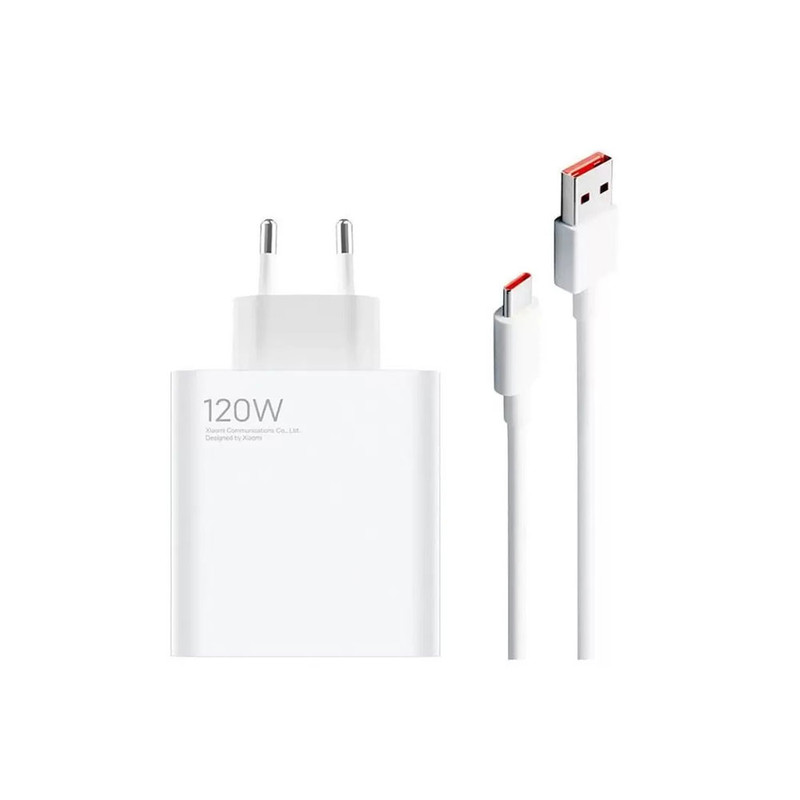 شارژر دیواری 120 وات مدل redmi note 12pro plus به همراه کابل تبدیل USB-C