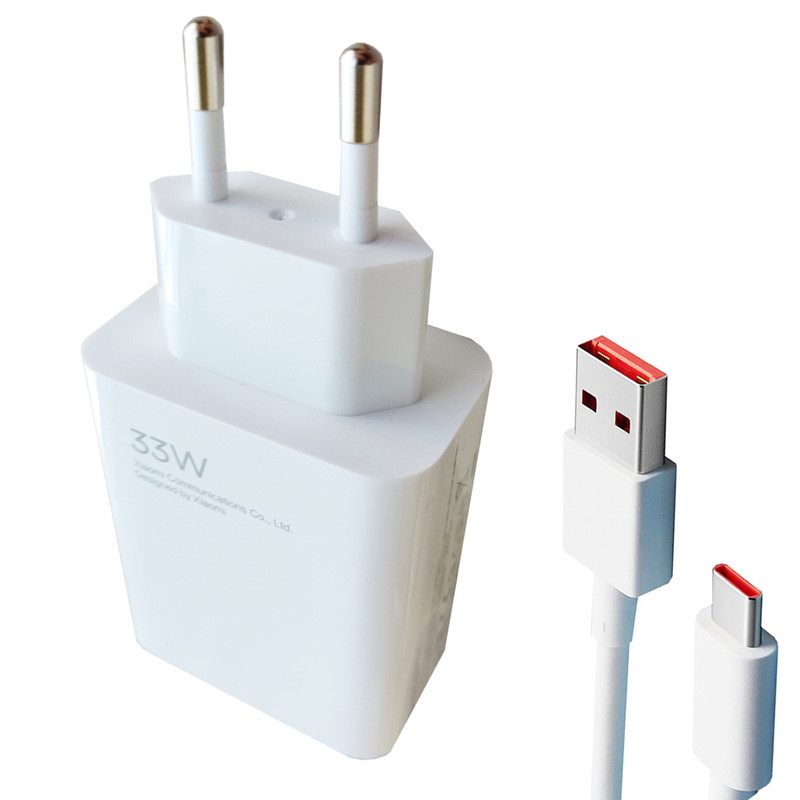 شارژر دیواری شیائومی مدل Poco M4 به همراه تبدیل USB-C