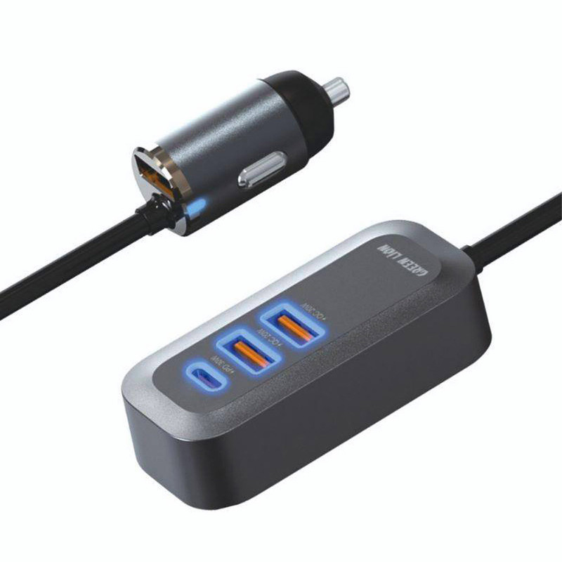 شارژر فندکی گرین لاین مدل Triple QC & PD