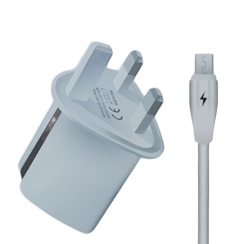 شارژر دیواری 10.5 وات مدل 2.1A به همراه کابل تبدیل MICROUSB