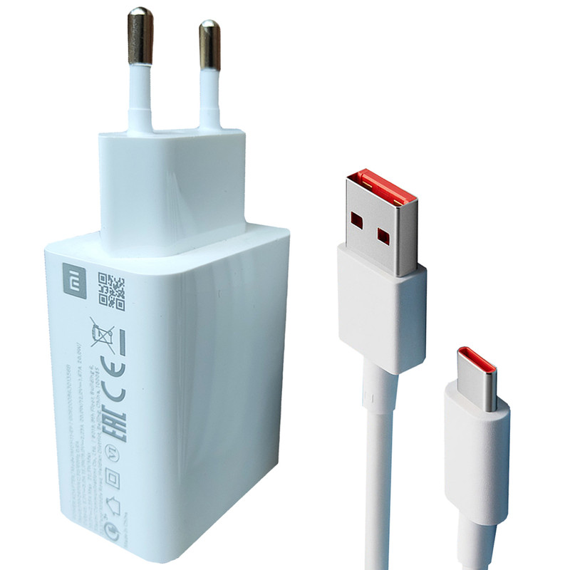 شارژر دیواری  مدل POCO به همراه کابل تبدیل USB-C