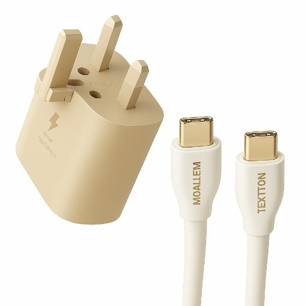 شارژر دیواری 25 وات تک پورت معلم مدل TA8000 به همراه کابل USB-C