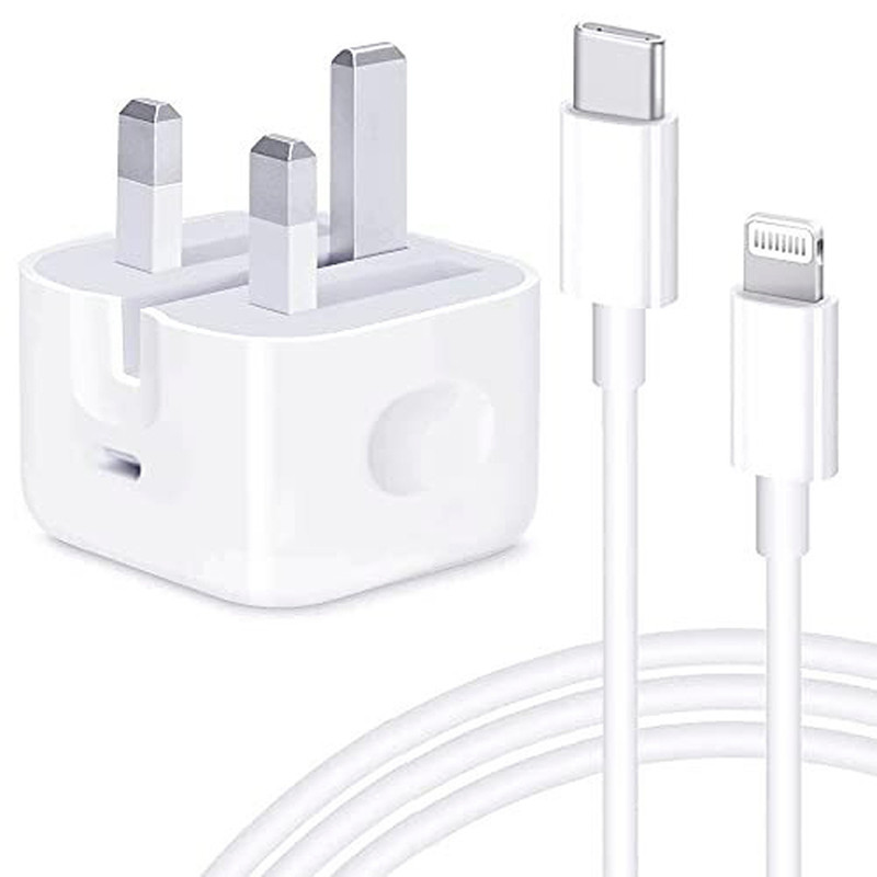 شارژر دیواری 20 وات مدل 14 PRO MAX به همراه کابل تبدیل لایتنینگ