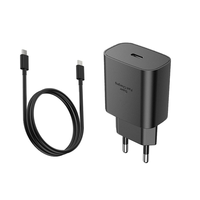 شارژر دیواری 25 وات دبلیو یو دبلیو مدل C187 به همراه کابل تبدیل USB-C