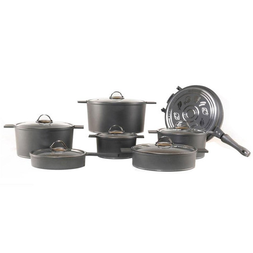 سرویس قابلمه و تابه گرانیت 14 پارچه ریور مدل Germany 14PCS