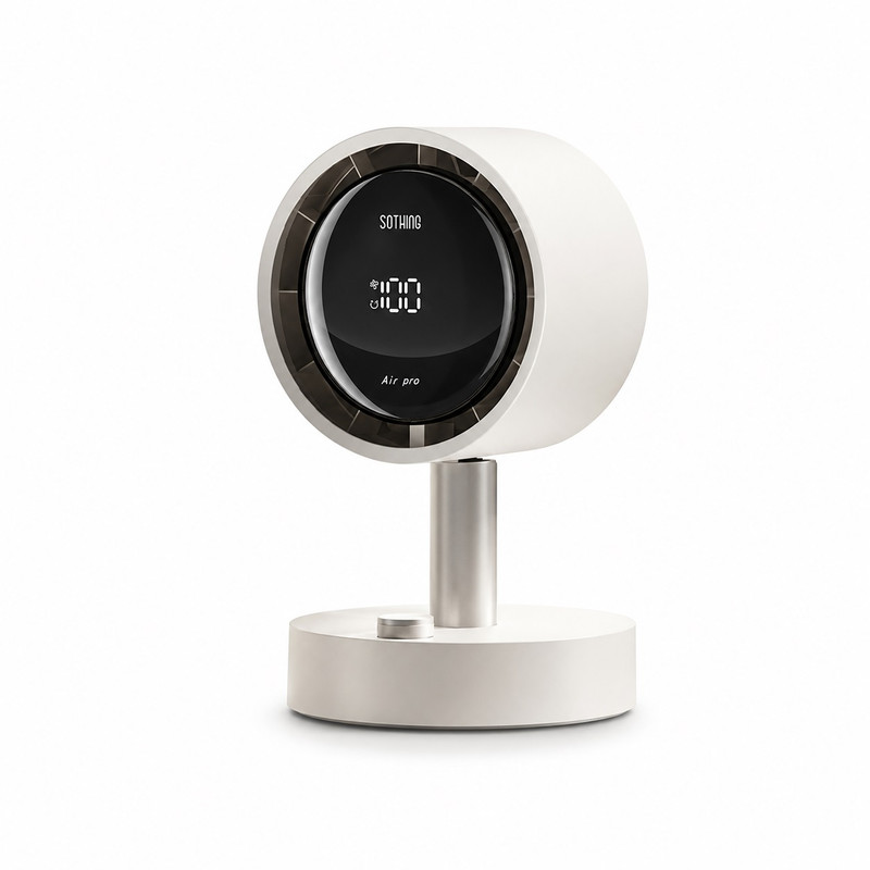 پنکه شارژی سوسینگ مدل  Desktop Oscillating Filtering Fan Air Pro ظرفیت 2000 میلی آمپر ساعت
